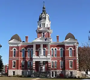 Johnson County Courthouse, gelistet im NRHP Nr. 89002246