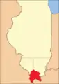 Das Johnson County von seiner Gründung im Jahr 1812 bis 1816