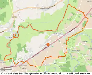 Jouvençon mit seinen Nachbarorten
