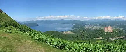 Vom Vulkan Usu aus gesehen