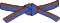 Blau-Brauner Gürtel