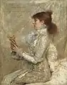 Portrait de Sarah Bernhardt, Öl auf Leinwand, 1879, 110&nbsp;x&nbsp;82&nbsp;cm, in Privatbesitz