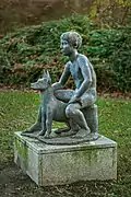 Junge mit Hund in Elmschenhagen (Kiel)