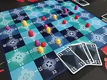 Spielmaterial für das Brettspiel Just 4 Fun