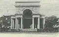 Triumphbogen für den englischen König Georg IV. in Göttingen, 1821 (Foto vor 1905)