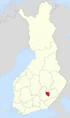 Lage von Juva in Finnland