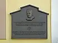 Gedenktafel am Haus von Rudolf Kögler in Gärten