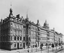 Hohenstaufenring, Ostseite (um&nbsp;1886)