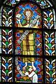 Johannes der Täufer mit dem Lamm Gottes, darunter eine Stifterfigur
