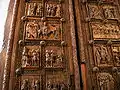 Romanische Holztür
