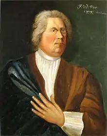 Selbstporträt von König Friedrich Wilhelm&nbsp;I. von Preußen. Dieses Selbstporträt entstand drei Jahre vor seinem Tod.