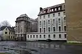 Rückwärtige Ansicht, links der Gefängnisflügel