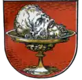 Stadtwappen vom 15. Jahrhundert bis 1938 mit Johannisschale.
