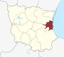 Lage des Køge Sogn in der Køge Kommune