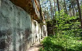 Ehemalige Sandsteinbrüche am Heidenberg