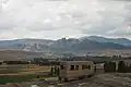 Blick vom Dach des Hans nach Süden zum Dorf Kızılören.
