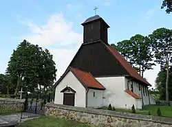 Die einst evangelische, heute römisch-katholische Kirche in Kanigowo/Kandien