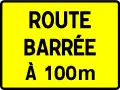 KC1(Beispiel): Straße in [angegebene Entfernung] gesperrt