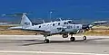 Eine Beechcraft King Air der 100. Staffel „Flying Camel“ (siehe Heck), 2019 noch auf dem Flughafen Sde-Dov