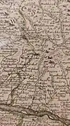 Karten-Ausschnitt von Nicolas de Fer,um 1710(K.bach oberhalb Rhein)