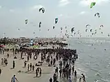 Besucherandrang beim Kitesurf World