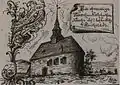 Zeichnung der Kahlehöhenkirche aus dem Jahr 1886