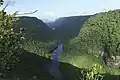 Blick von der Fallkante in die Potaro-Schlucht