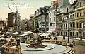 Kaiser-Friedrich-Denkmal, Blick von südwestlichem Standpunkt, im Hintergrund der 1901 errichtete Jubiläumsbrunnen