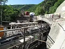 Kaiser-Wilhelm-Tunnel  bei Eller, Bau der zweiten Tunnelröhre 06-2010