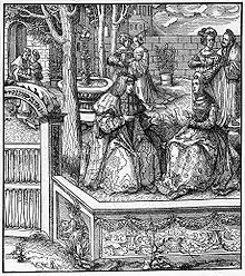 Maximilian und Maria (Illustration aus dem Weißkunig)