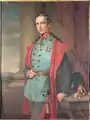 Franz Joseph I. im Alter von 22 Jahren, Porträt von Theodor Sockl (1852)