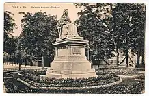 Kaiser-Wilhelm-Ring in Köln, 1903, geschaffen von Franz Dorrenbach (Büste), Heinrich Stockmann (Sockel), 1943 zerstört