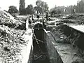 Gewölbe-Rekonstruktion in der Nachkriegszeit (undatiertes Archivfoto)