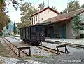 Güterwagen im Bahnhof Kalavrita