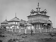 Churul (buddhistisches Kloster) in Zagan Aman, vor 1917 (zerstört 1935)