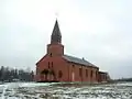 Katholische Kirche in Kalnciems, erbaut 1995 bis 1998