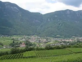 Kaltern, der Mendelpass und die Trasse