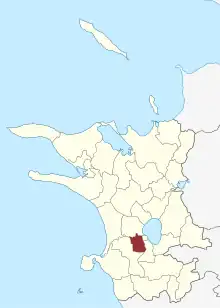 Lage des Bakkendrup Sogn in der Kalundborg Kommune