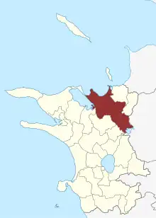 Lage des Bregninge-Bjergsted-Alleshave Sogn in der Kalundborg Kommune