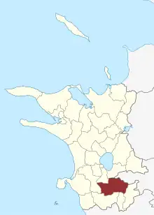 Lage des Finderup Sogn in der Kalundborg Kommune