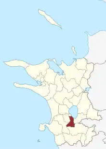 Lage des Hallenslev Sogn in der Kalundborg Kommune