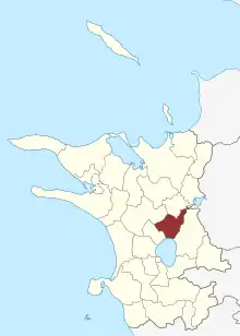Lage des Jorløse Sogn in der Kalundborg Kommune