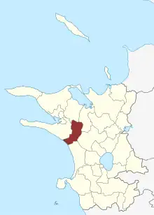 Lage des Rørby Sogn in der Kalundborg Kommune