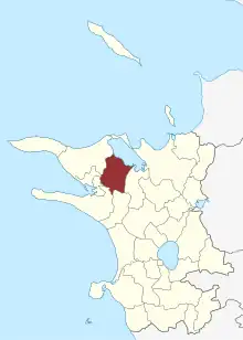 Lage des Tømmerup Sogn in der Kalundborg Kommune