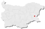 Karte von Bulgarien, Position von Kameno hervorgehoben