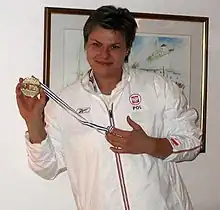 Die Olympiasiegerin von 2000 Kamila Skolimowska kam hier auf Platz fünf