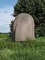 Helm-Kopf (1993). Skulpturenweg Kandel
