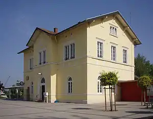 Renovierter Bahnhof Kandel 2009