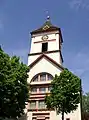 Turm der evangelischen Kirche in Kandern