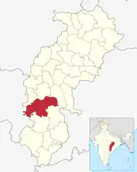 Lagekarte des Distrikts